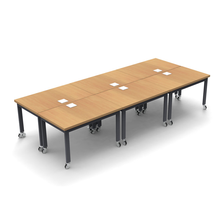 Latitude Run® Altheda 10 Person Conference Meeting Table Complete 6